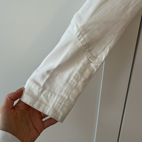 SOLD Vintage 2000s Parasuco white denim jacket size S - Picture 13 of 16